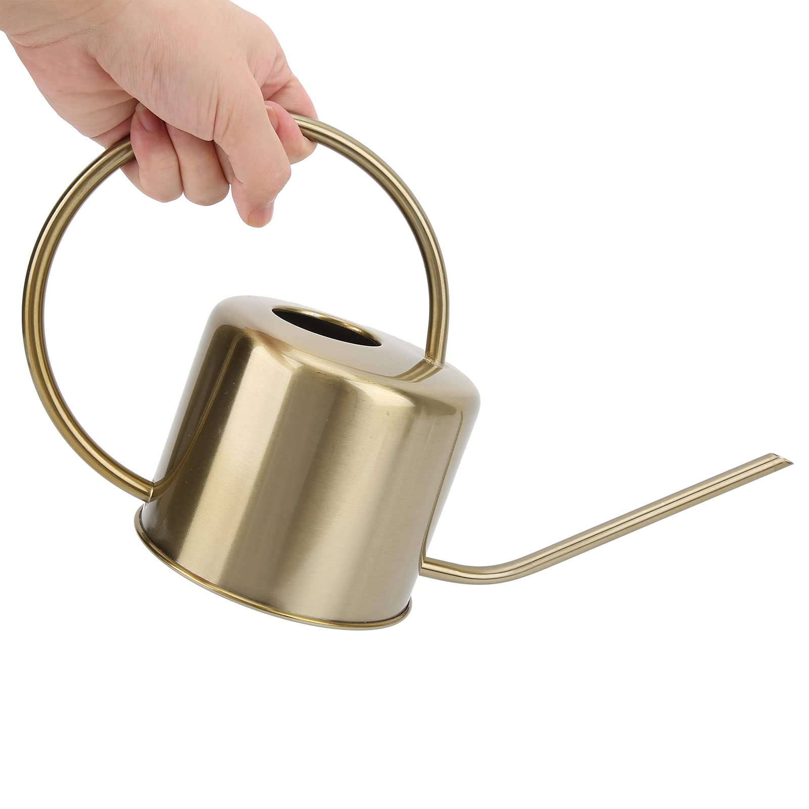 Shanrya Pflanzengießkanne, Messing Gießkanne Retro Langer Auslauf Gießkanne für Garten Terrasse