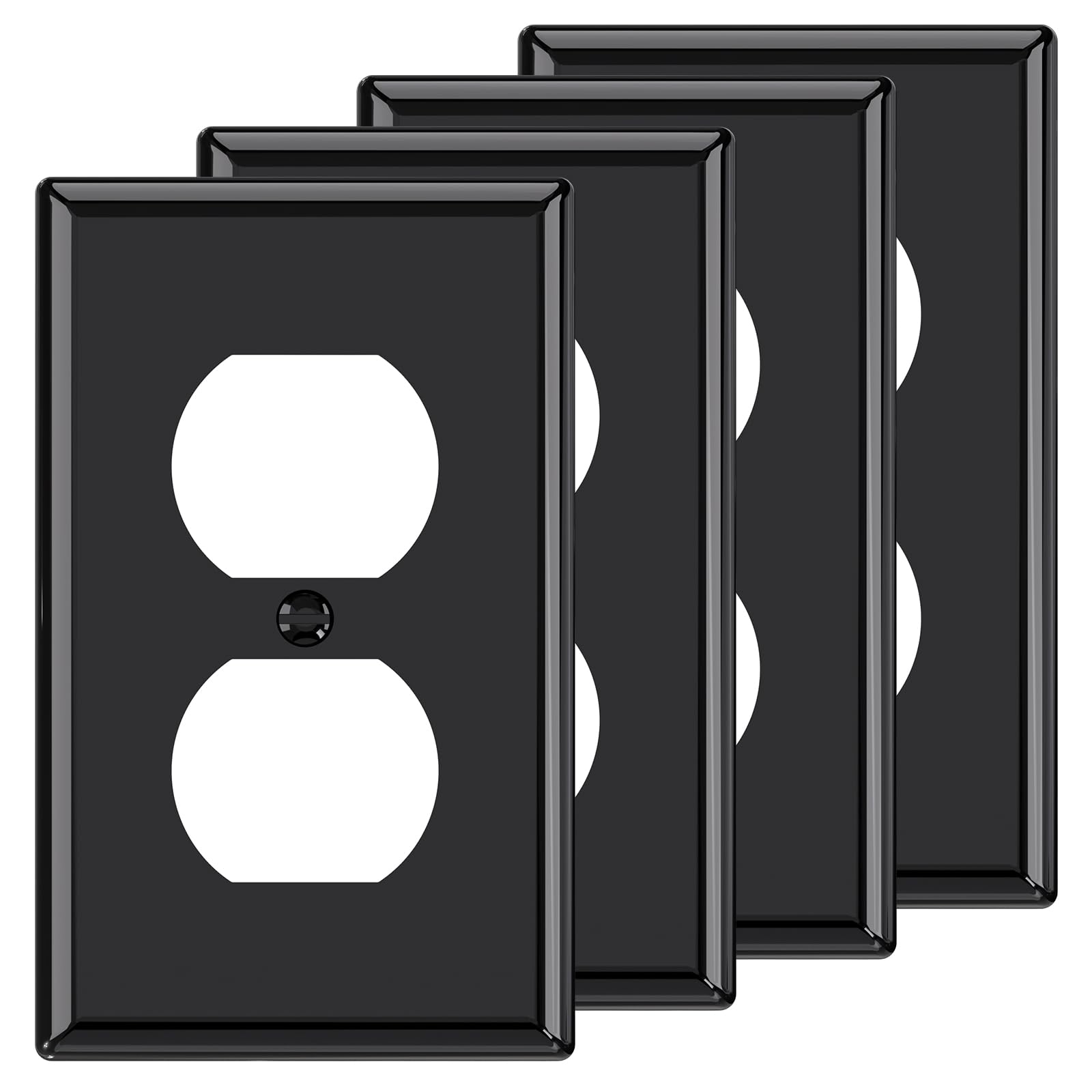 AIDA Screwless Outlet Covers - Matte White (10 Pack) -19