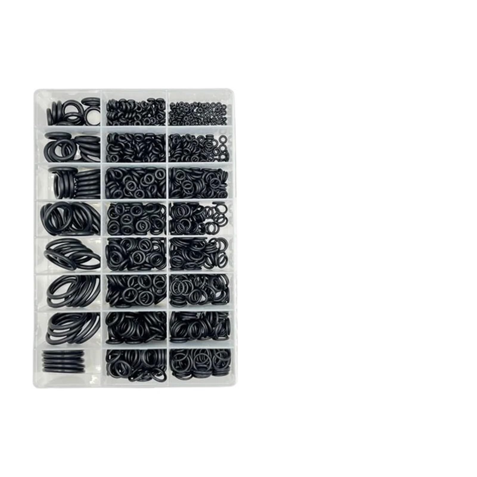 NBR O-ring in gomma nitrilica O-ring nero Guarnizione di tenuta impermeabile resistente all'usura for rubinetti, tubi, auto, impianti idraulici, pneumatici, kit ORing(1160pcs (1set))