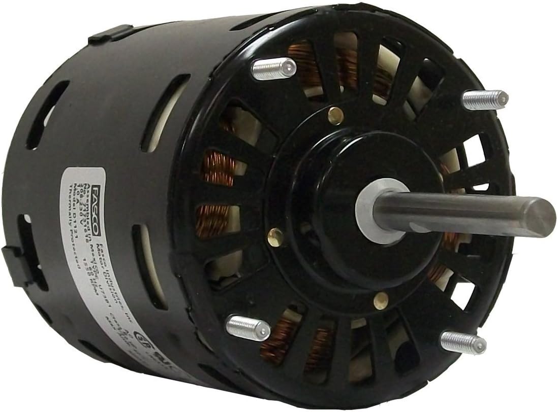 Fasco D1121 3.3-Inch Diameter Shaded Pole Motor, 1/20 HP, 208-230 Volts, 1550 RPM, 1 Speed, 1 Amps, CW Rotation, Sleeve Bearing