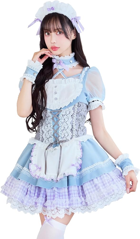 Amazon.co.jp: [Malymoon] コスプレ メイド ウエイトレス 家政婦