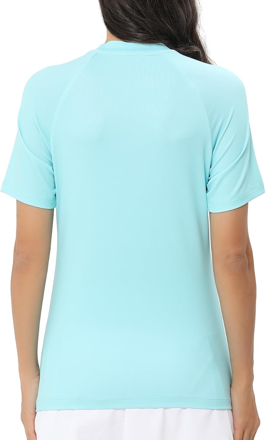 ADOREISM Women's Rash Guard Short Sleeve UPF 50+ Quick-Dry Swim Shirt Women
