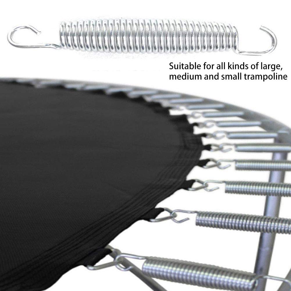 LNJ 10 Stück Trampolin Federn - Federset - Sprungfedern Trampolin Ersatzteile - Trampolin Zugfeder Aus Verzinkter Stahl - Trampolin Ersatzfedern Länge 8.8/11.6/14/16.5/17.8/21cm (21cm)