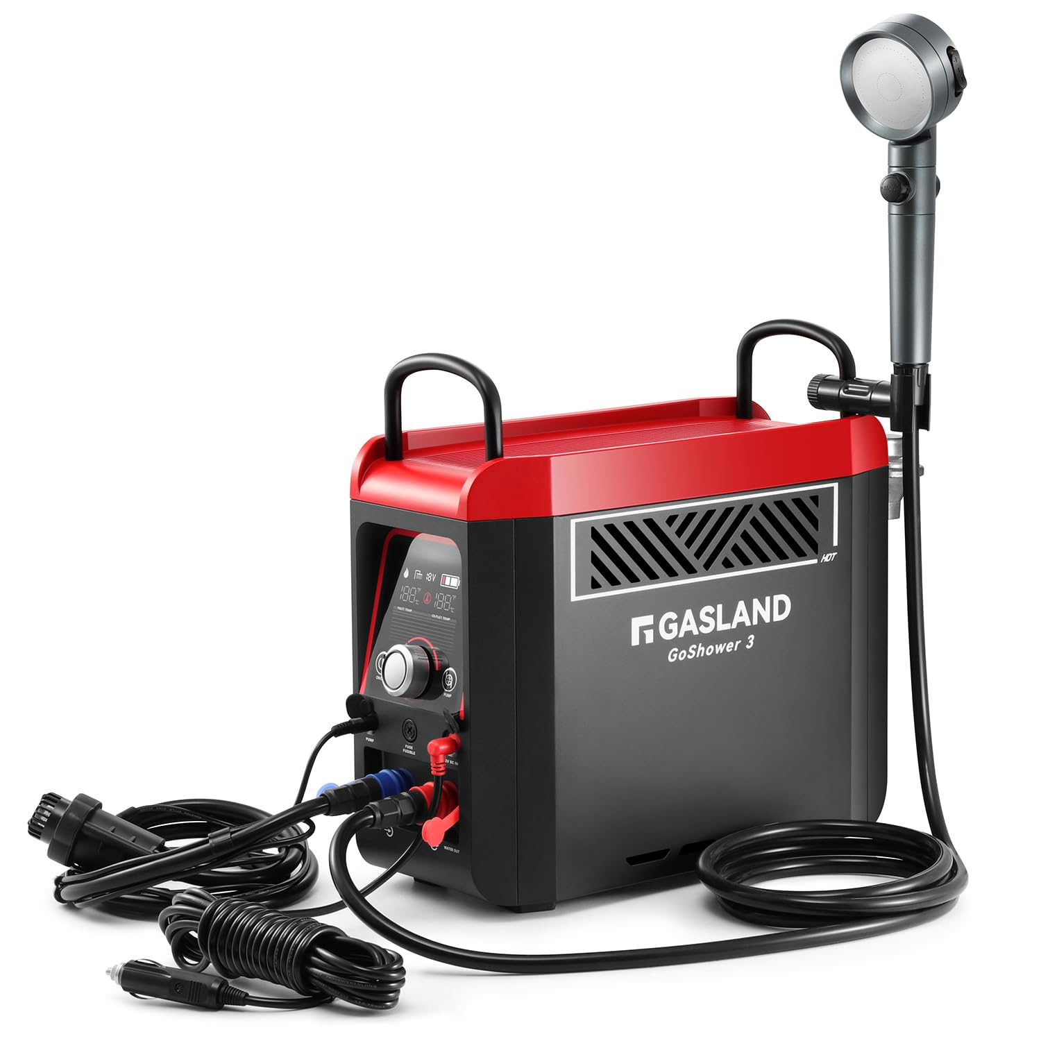 Gasland G3 Pro Propane Water Heater And Shower Pump, 1Lb Camp With | Portable Outdoor Hot Rechargeable Built-In Battery