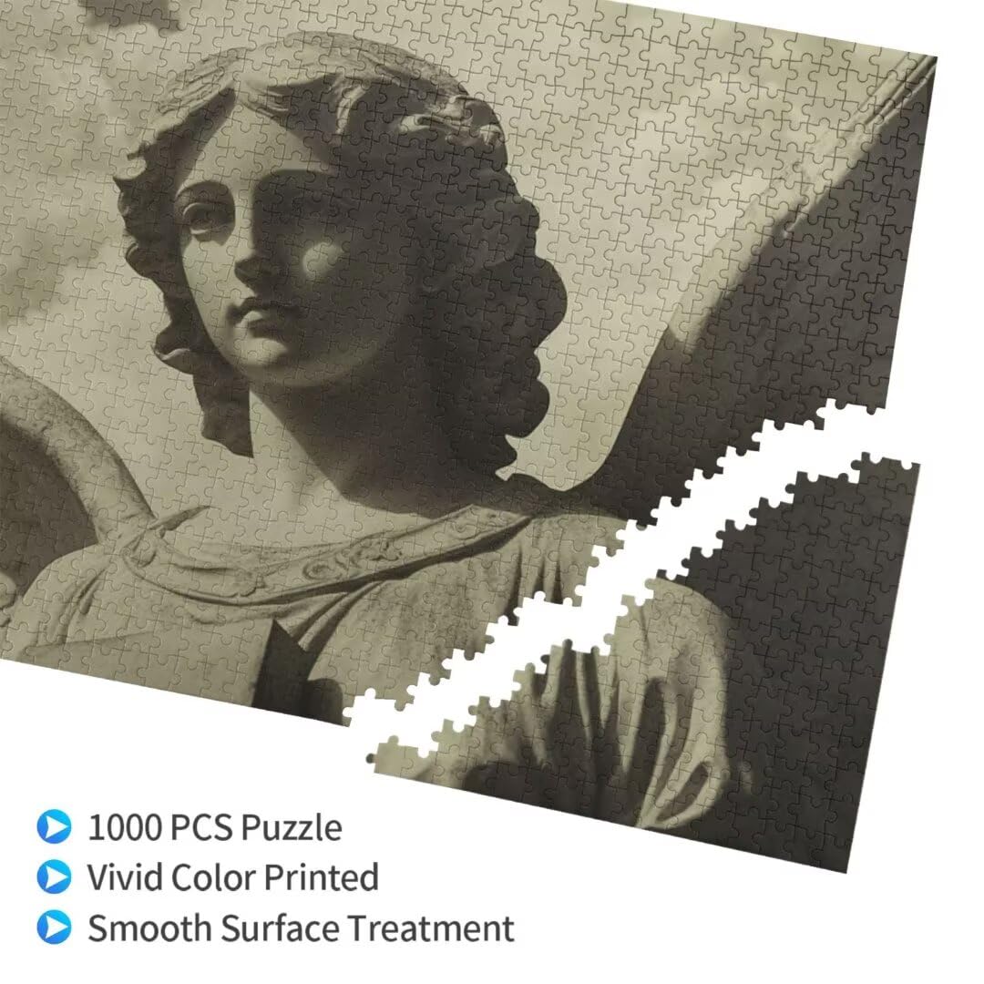 2000 sztuk puzzli dla dorosłych, rzeźba, wzór anioła, duże wyzwanie dla początkujących, rękodzieło dla dorosłych, z opakowaniem na prezent, dekoracja pokoju, prezenty dla kobiet, 99 x 70 cm, model