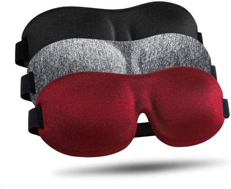 Eye Mask and Cloud Soft Eye Cover for Sleeping, Zero Eye Pressure 3D Contoured, Breathable & Soft Eye Shade Cover