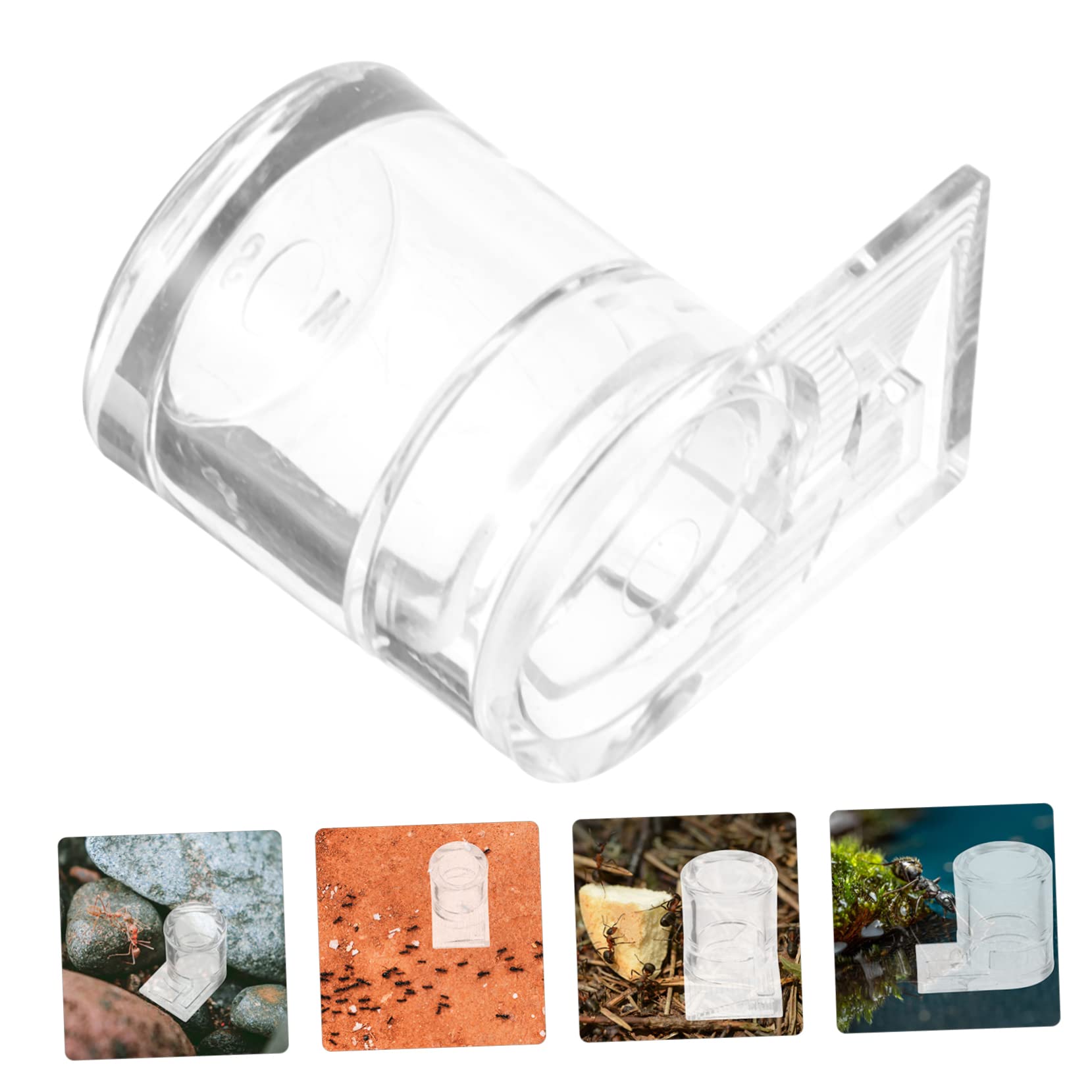 KOMBIUDA Botella de agua acrílica para hormigas y hormigas para granjas de hormigas y hormigas – Unidad de alimentación y caja de alimentación para hormigas, ideal para castillo de hormigas y nido de
