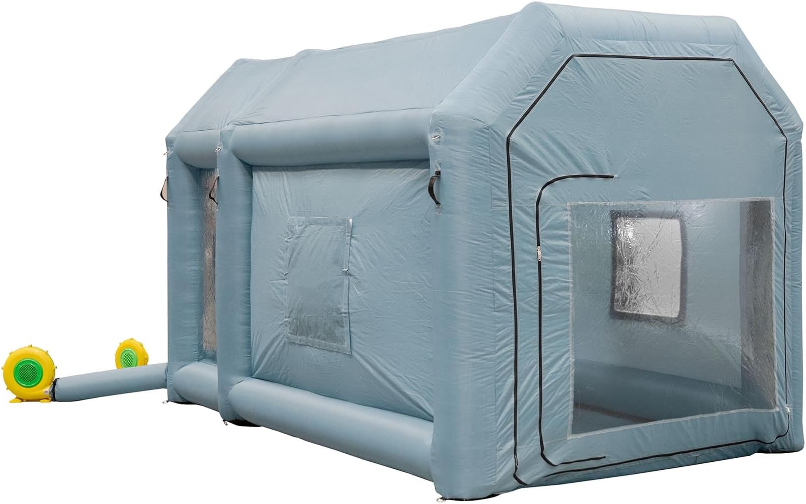 MSW Inflatable Spray Booth - 4 x 2.5 x 2.5 m - 750 W blower Paint booth Mobile paint booth Pop up spray booth Paint tent