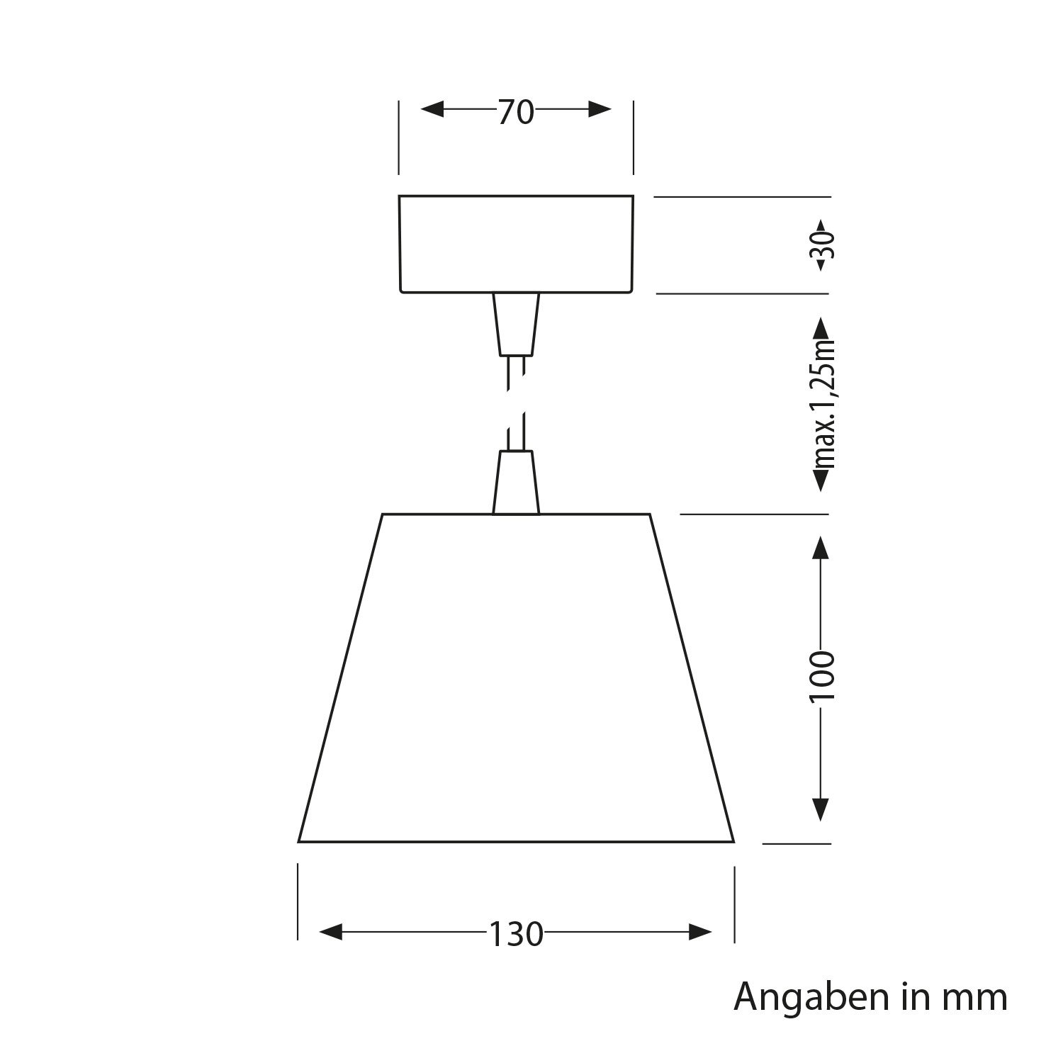 ledscom.de Gips Pendelleuchte Hängelampe GIEDI DIY, inkl. GX53 Lampe 509lm, warmweiß