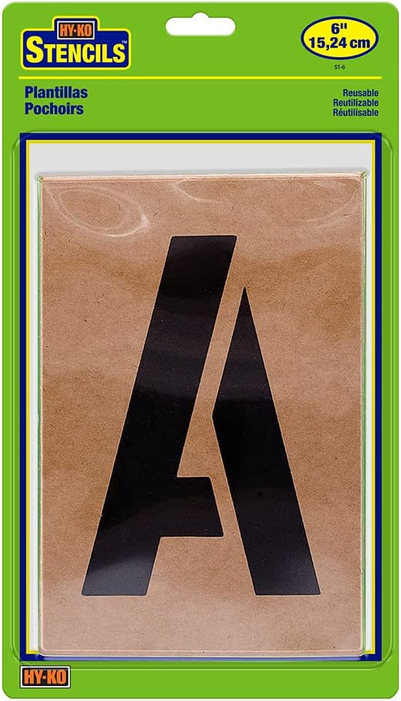 Hy-Ko Prod Co 6 Letter/Number Stencil Set
