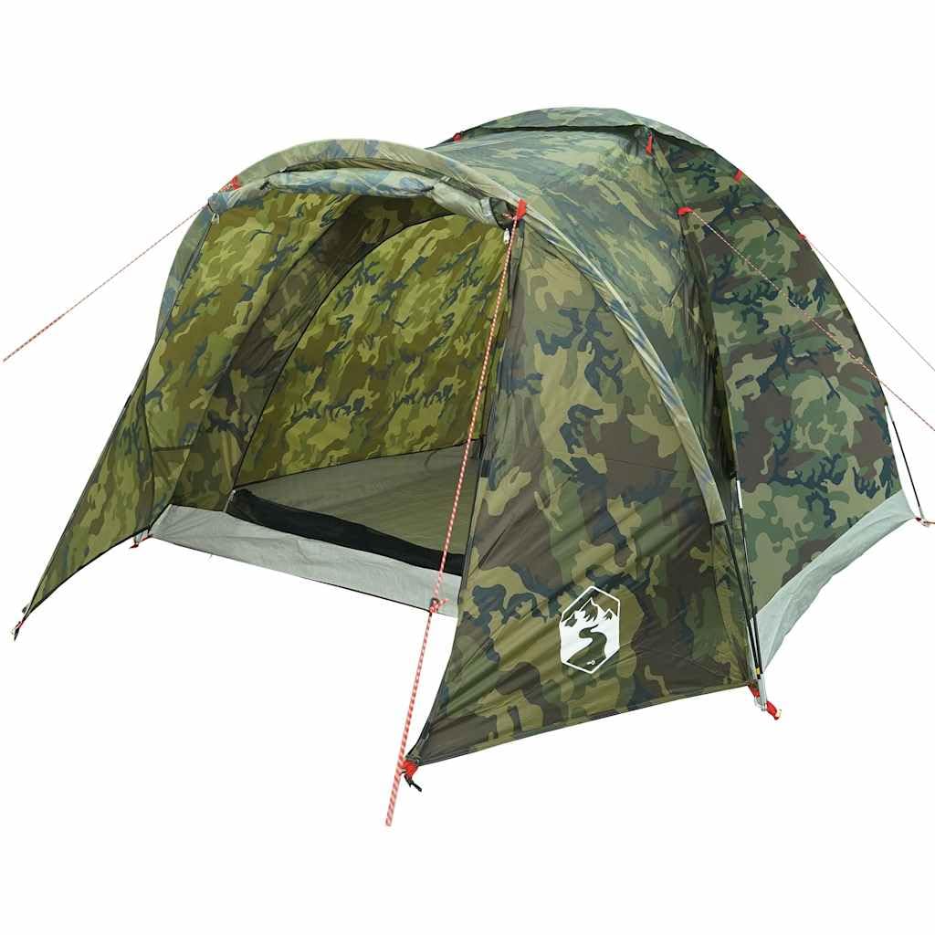 vidaXL Tente de pêche 2 Personnes Camouflage imperméable