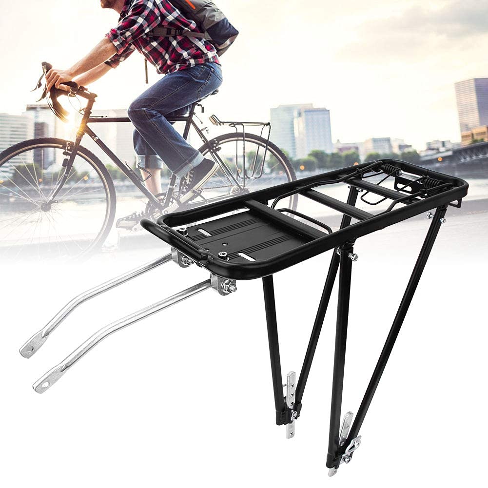Porte-vélos Arrière Réglable, Porte-Bagages Universel, capacité de 35kg, avec Matériau en Alliage pour Roues de 24 à 28 Pouces