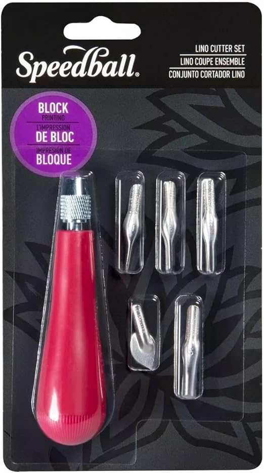 Speedball HU41231 Linoleum Cutter Set (6 Piece), Multicolor