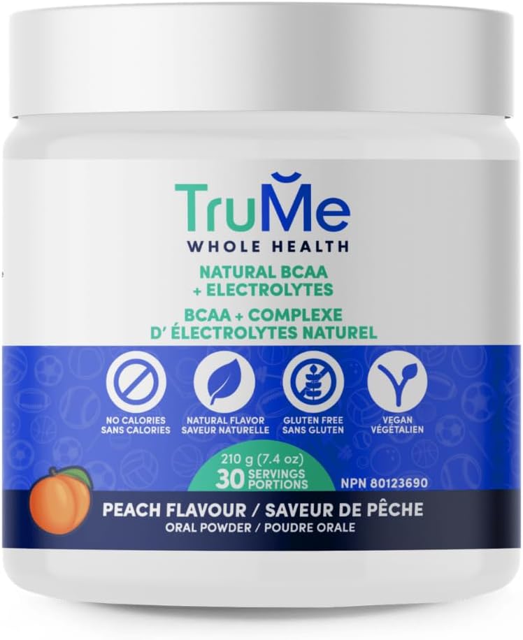 TruMe Informed Sport Certified BCAA EAA - Peach Banned Substance Tested Amino Acids | Electrolyte Hydration Recovery | 30 Servings