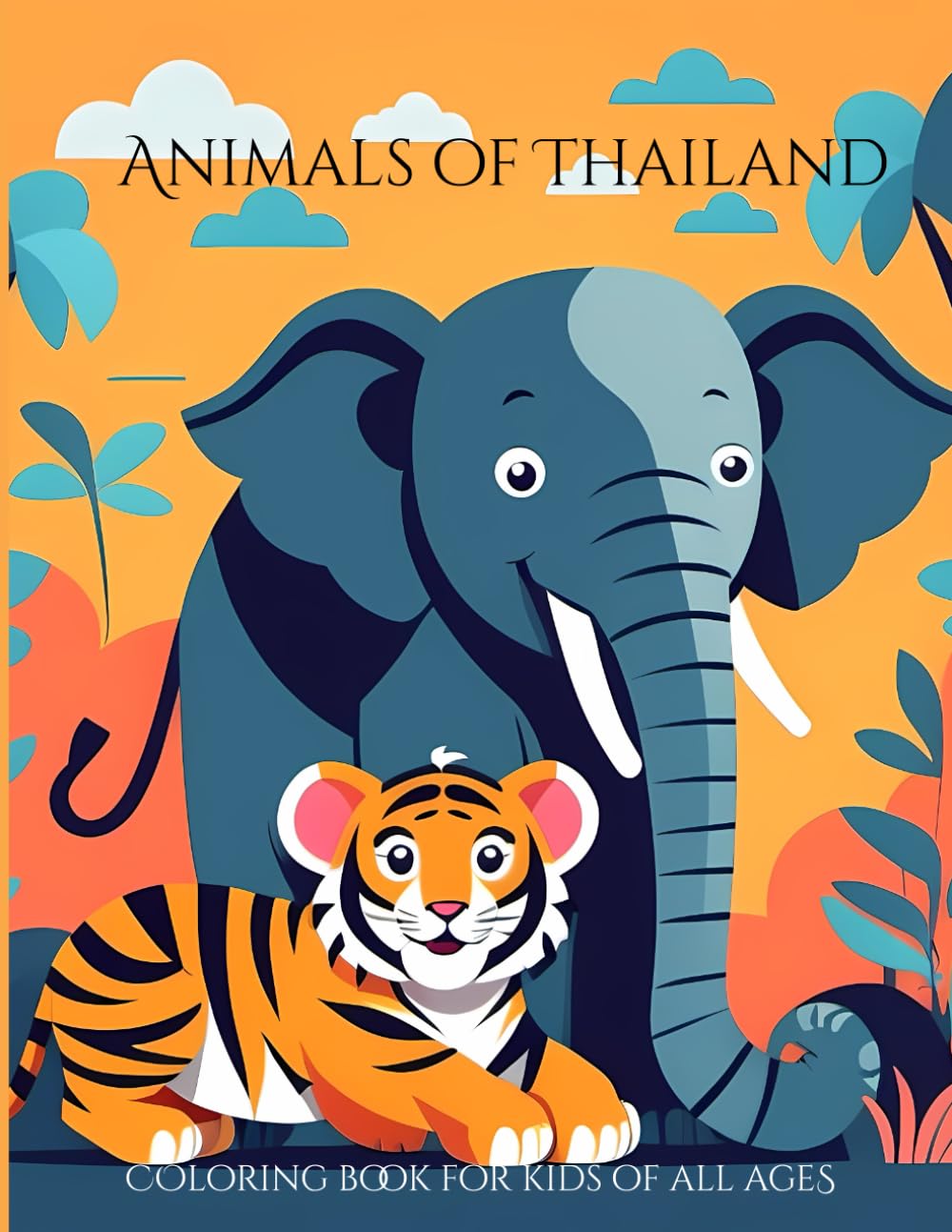 Animals of Thailand: Coloring Book for kids of all ages