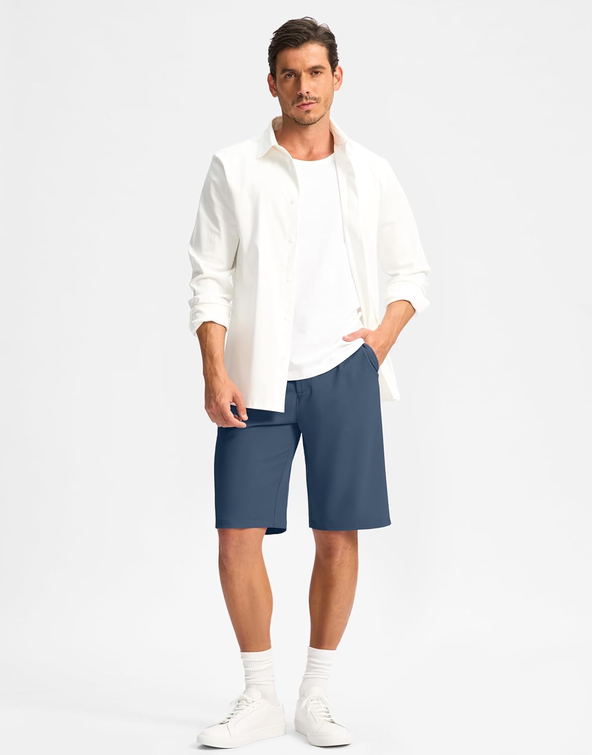 G Gradual Casual Shorts for Men 11" Lightweight Men's Golf Shorts Stretch with 3 Pockets Quick Dry Summer Breathable Shorts - Image 3