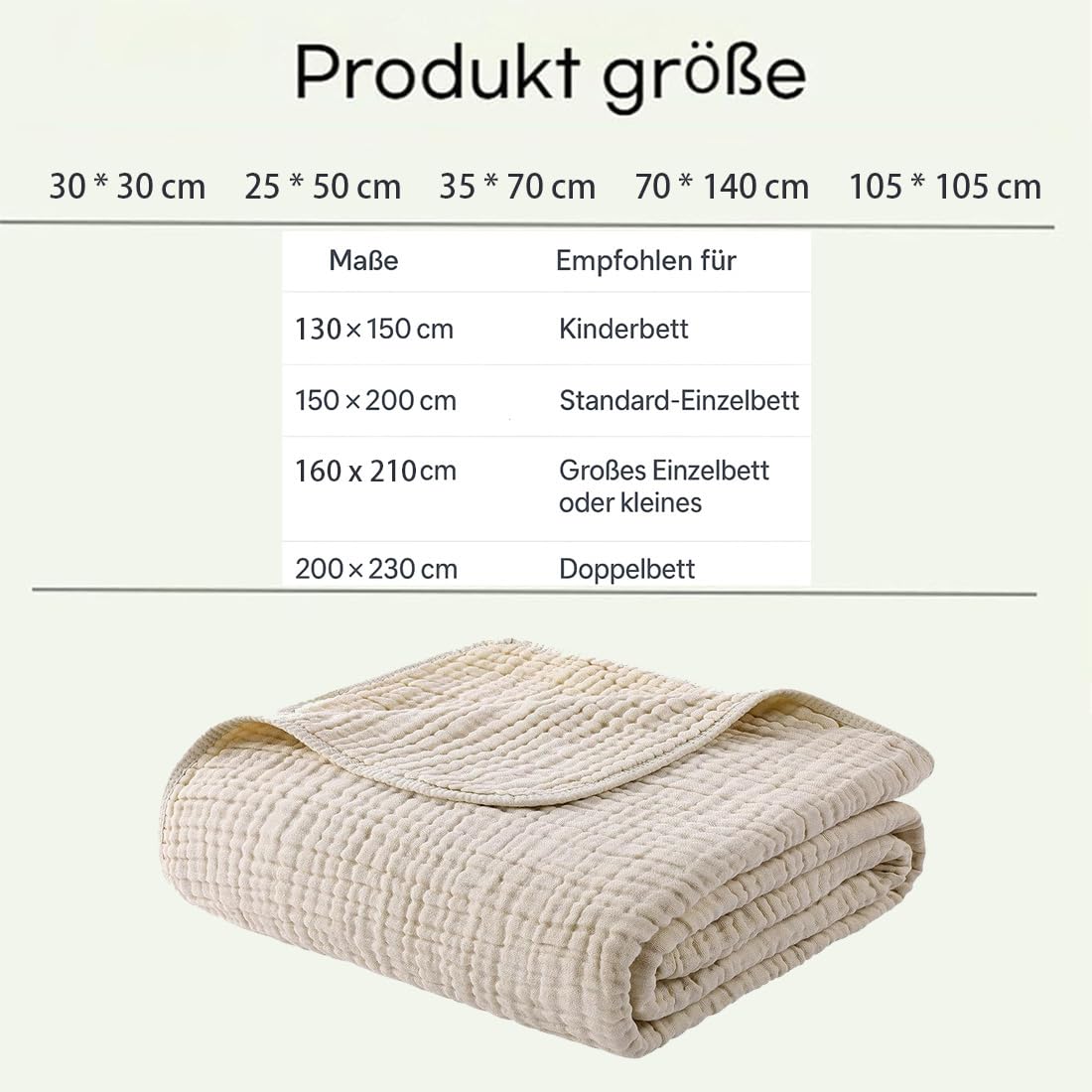 Coperta in 100% mussola di cotone, morbida e traspirante, morbida, leggera, fresca estiva, per letto e divano (N, 230 x 280 cm)