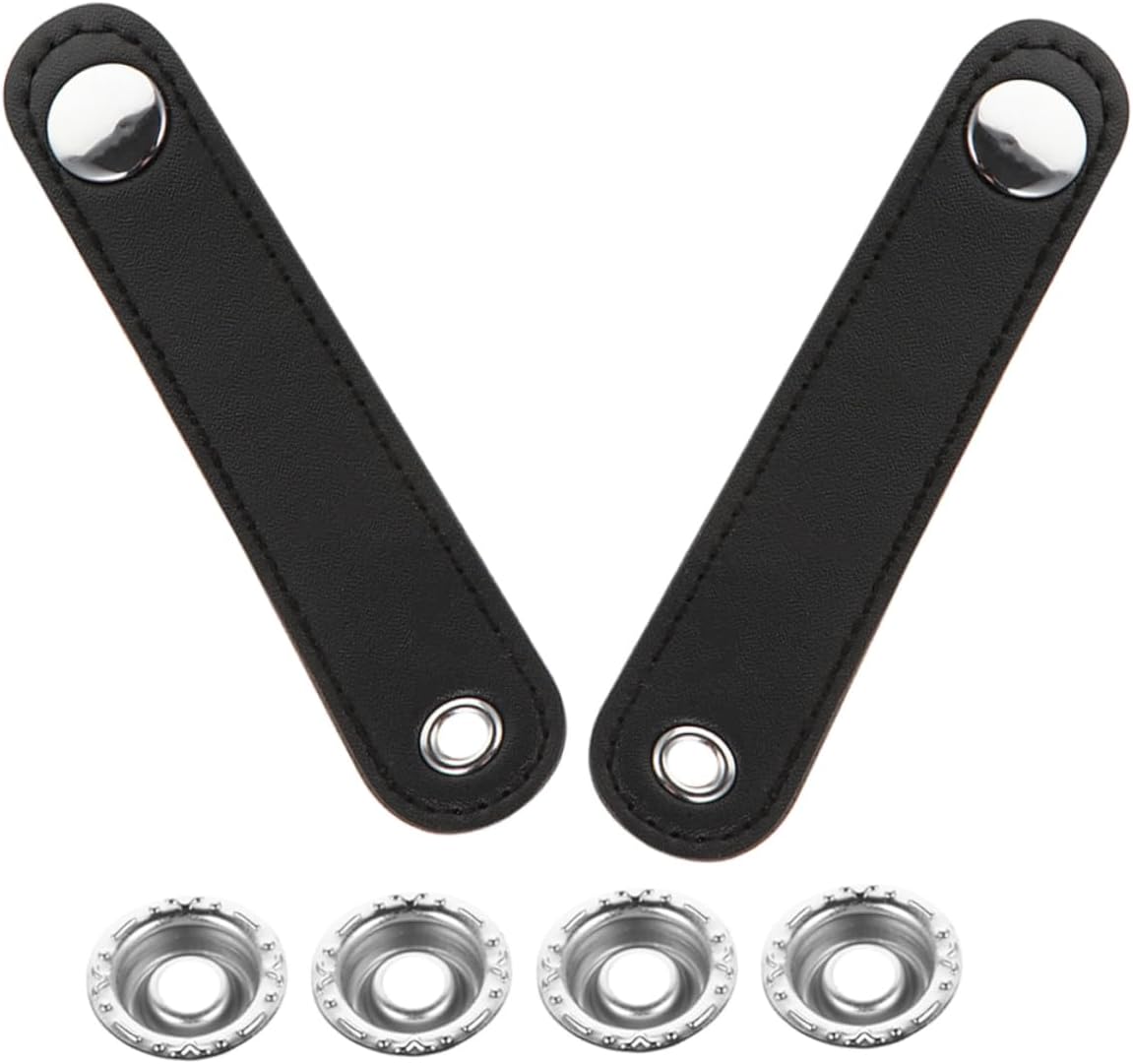 Toddmomy 2pcs Accordion Bellow Straps Buckle for Double Layer Pu Leather Belts and Easy to Use Accordion Accessories for Models
