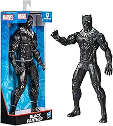 Marvel, Action Figure, Pantera Negra, Mighty Hero Series - Brinquedo de Herói com 24 cm, Articulado - A partir de 4 Anos
