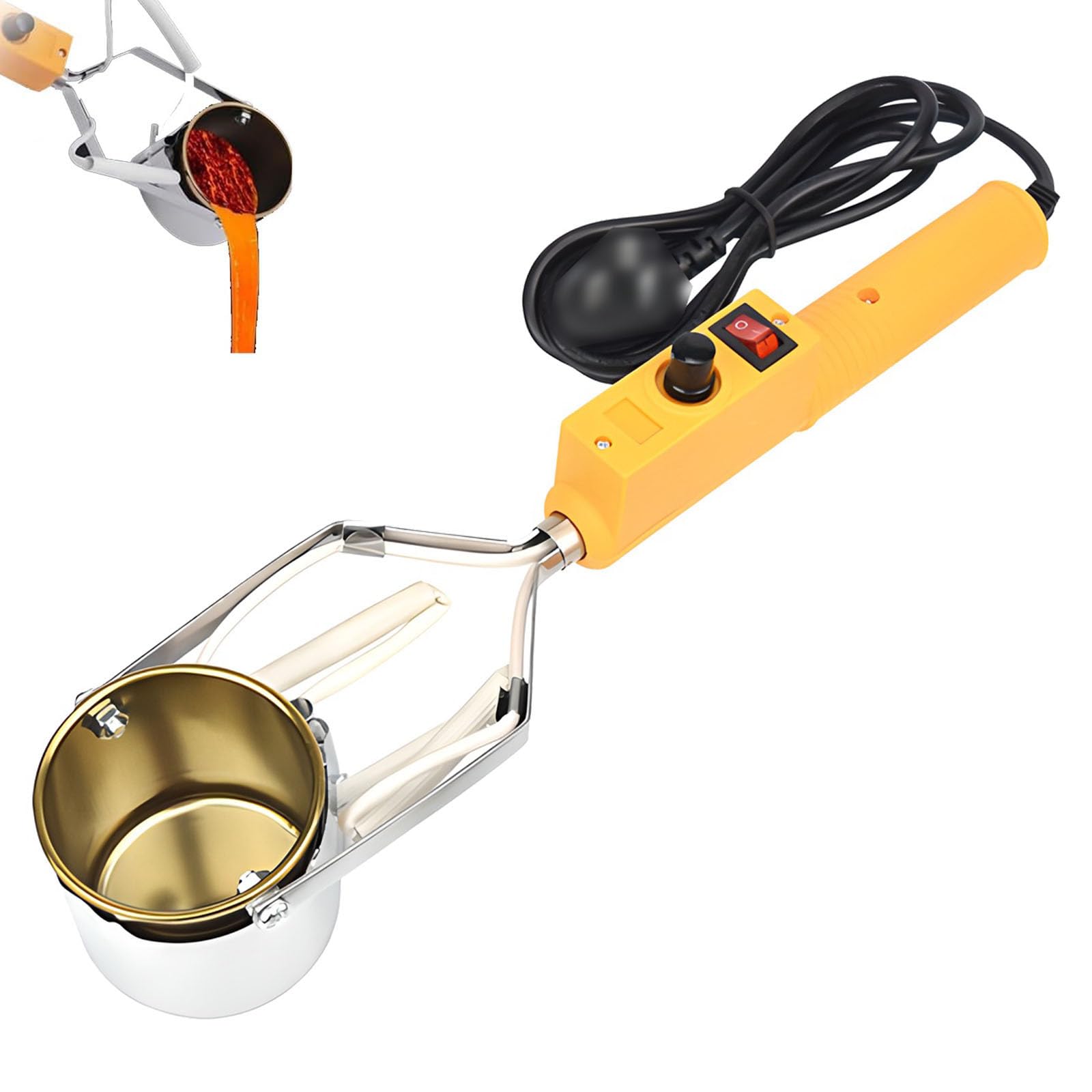 Creuset de plomb portatif pour faire fondre du plomb facilement