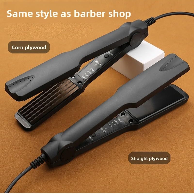 Plancha para cabello eléctrica negra EU miniatura 2