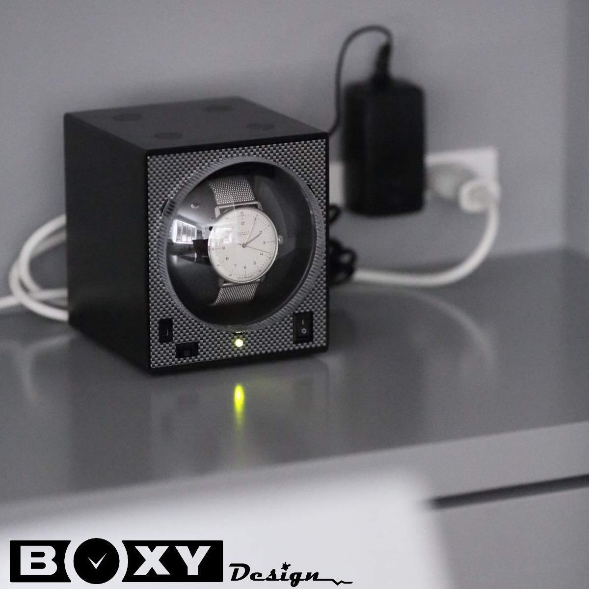 Uhrenbeweger Boxy Classic CARBON EDITION PRO1 - Beco Technic - Kollektion 2025