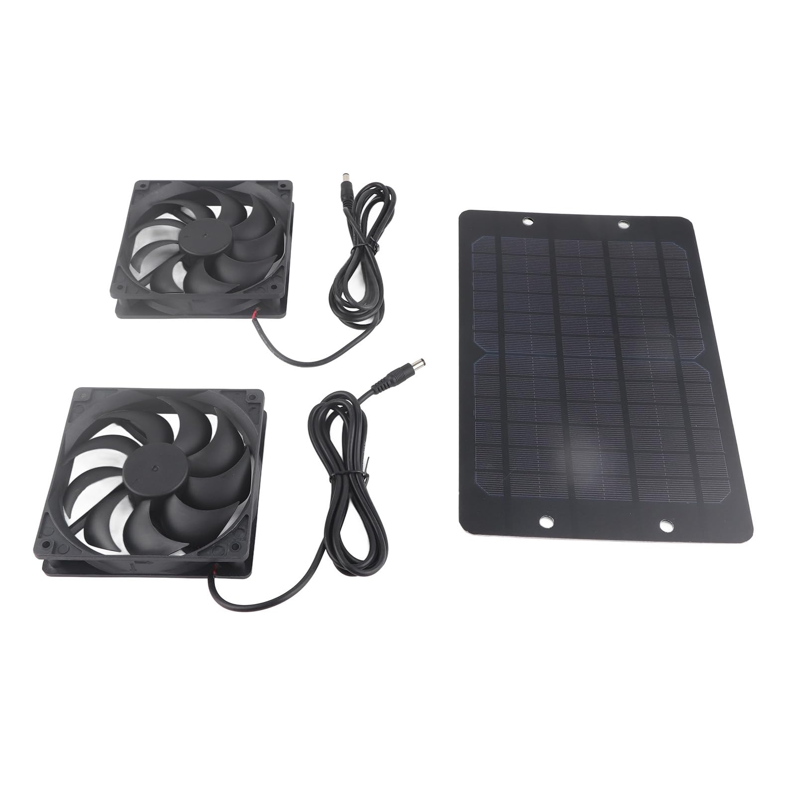 Solar Ventilator Gewächshaus Lüfter Mit Solarpanel Ventilator Mit Solar Solarpanel-Ventilator-Set, 10 W, 800 Ma, Solarbetriebener Ventilator Für Gewächshaus, Dual-Luftabsaugung, Außenlüftungsausrüstun