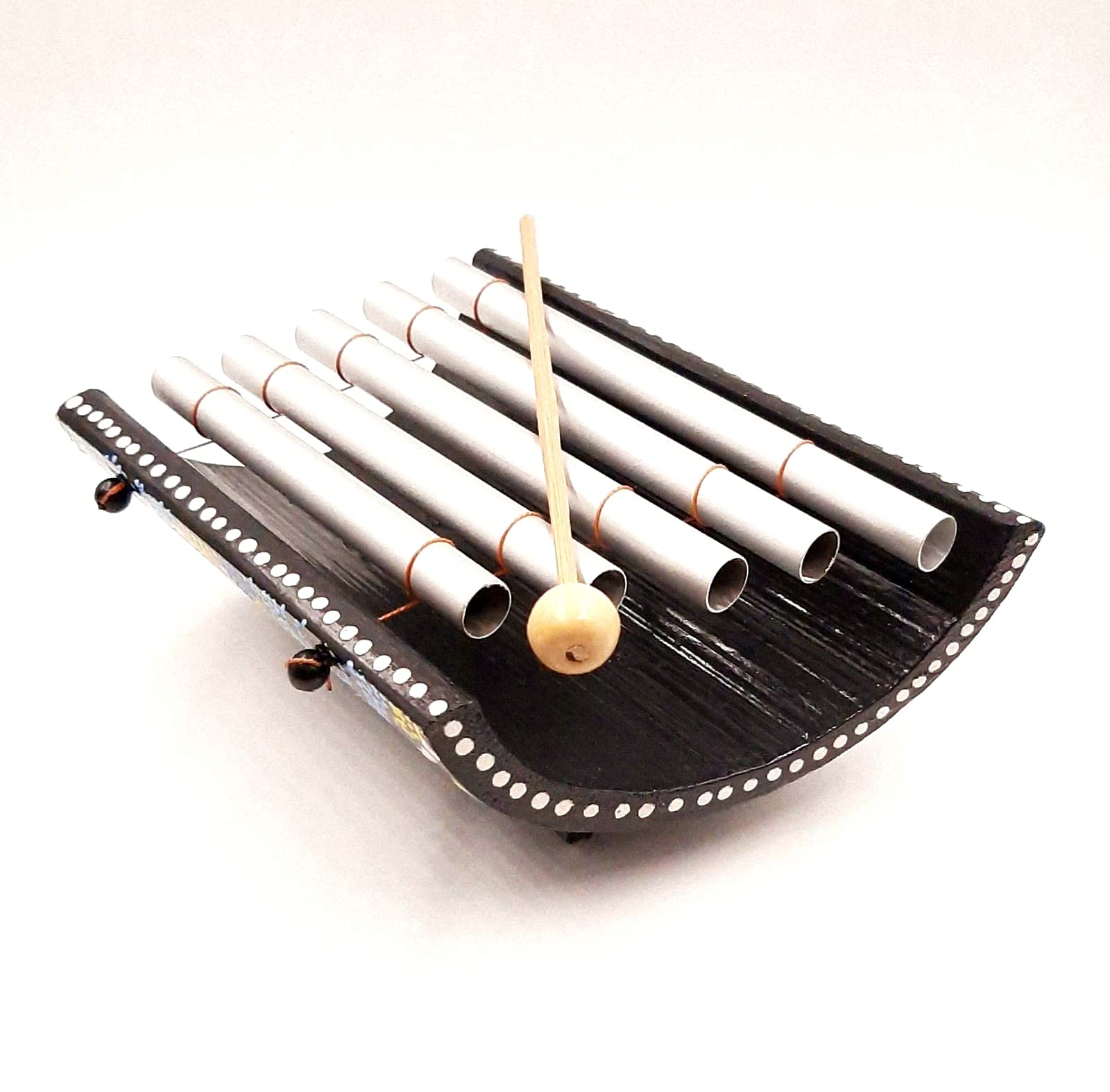 Xylophone Artisanal en Bambou et Métal peint