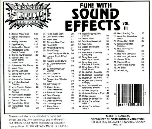 Fun! With Sound Effects Vol.3