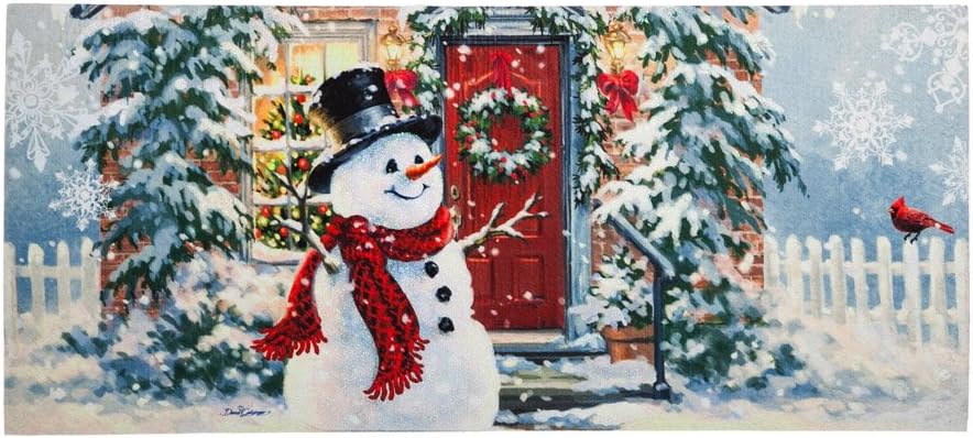 Evergreen Flag Snow Place Like Home Sassafras Switch Mat 22" x 10"