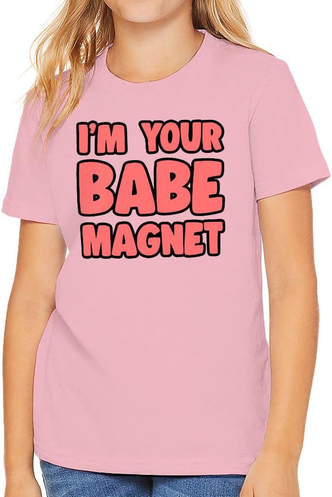 Babe Magnet Kids' T-Shirt - Word Art T-Shirt - Graphic Tee Shirt for Kids