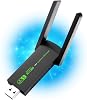 WiFi Dongle | 1300mpbs Wifi Adapter | 3.0 USB WiFi 5dBi Dual Band | 2.4GHz/5GHz | Wireless Adapter | PC/Desktop/Tablet/Laptop | Support Windows 11/10/8/7/Vista/XP, Mac OS | No CD