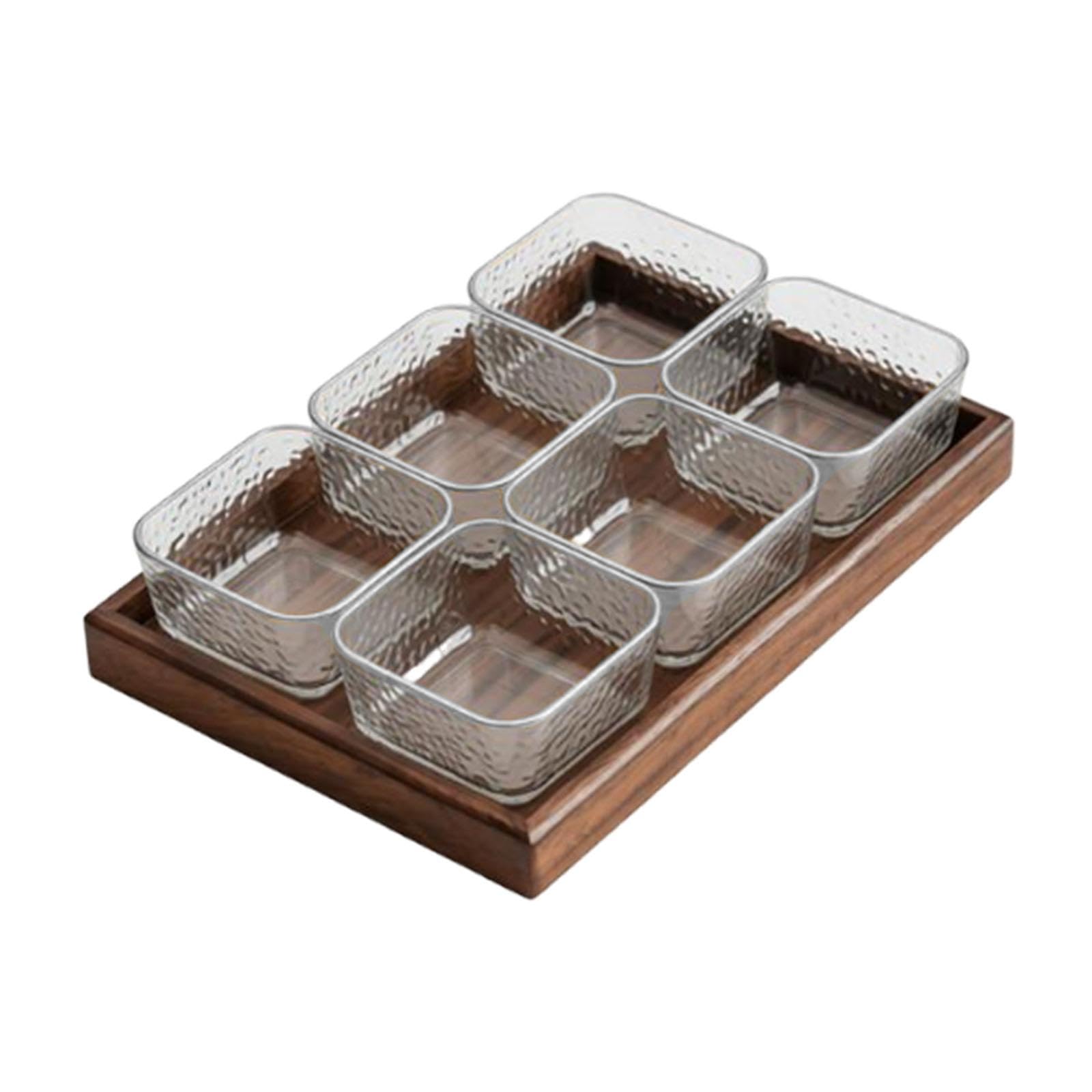 Plateau de Service compartimenté, Assiette à Fruits secs, Plat de Service, Centre de Table Portable, Robuste et créatif, Plat à Noix Multifonctionnel, Bord Net