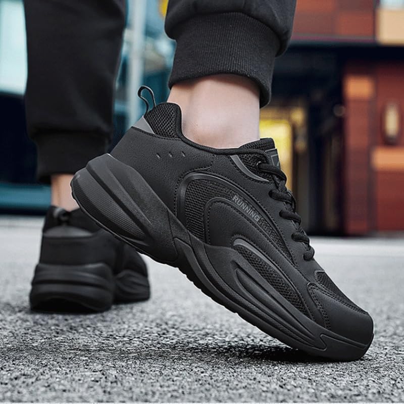 Mens Trainers Running Walking Shoes Tennis Jogging Gym Fitness Sneakers Slip-On Shoes with Non-Slip Sole4
