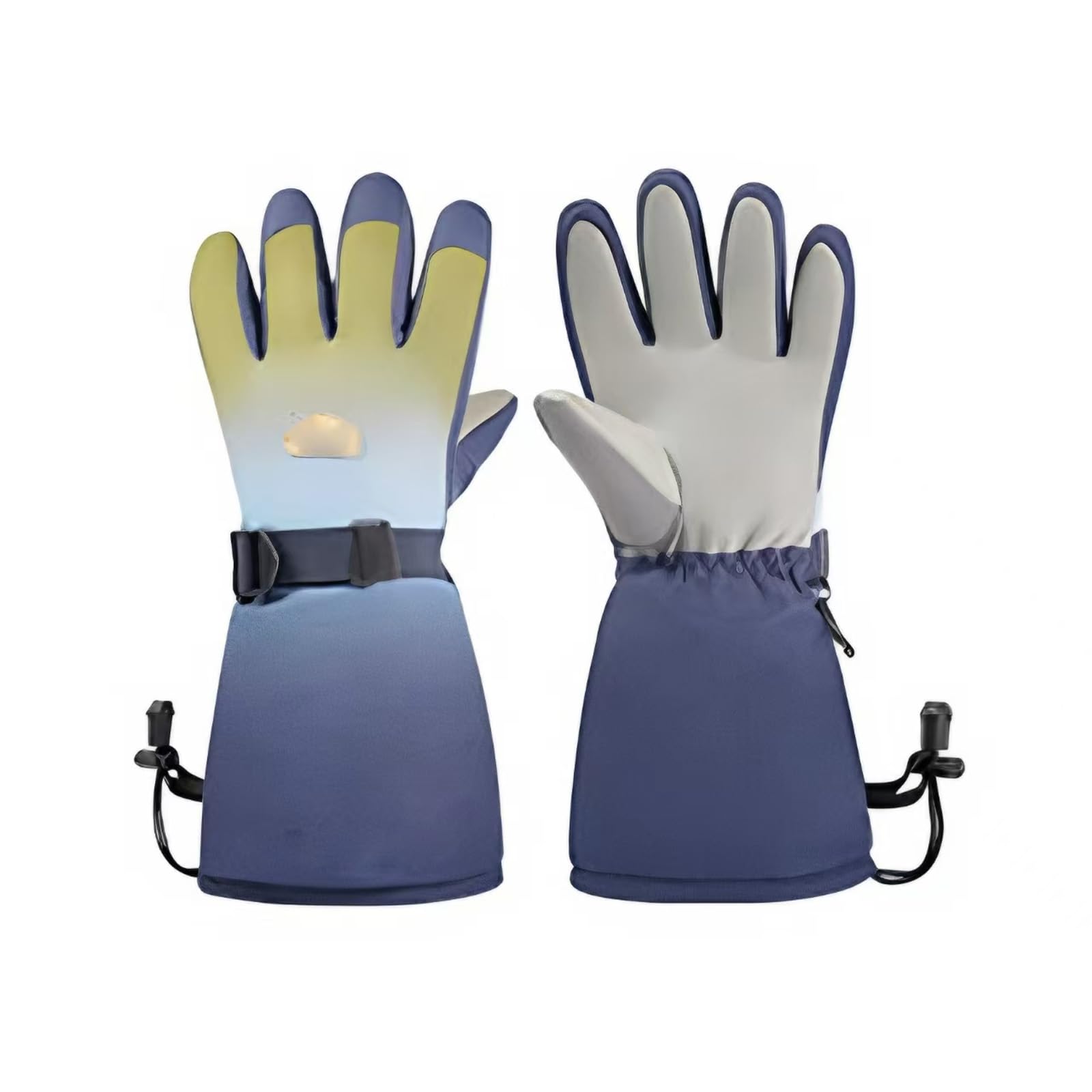 Guanti da Sci per Bambini, Guanti da Neve Bambino Invernali, Guanti Sportivi Impermeabili, Antiscivolo, per slittino da Neve,3. Dark Blue,M(3~7 Years)