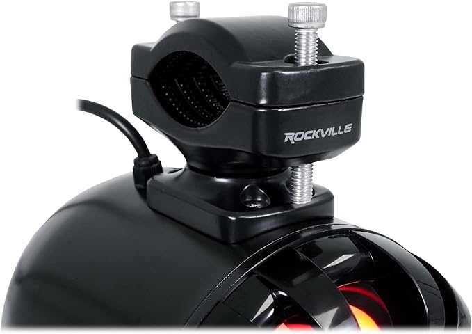 Rockville WB50KLS Black Parlantes 5.25" LED con Amplificador MTX miniatura 6