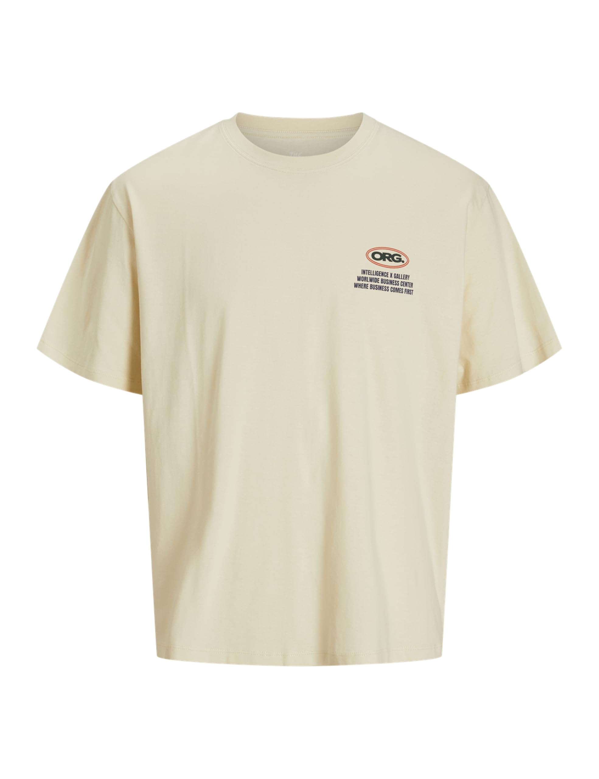 JACK & JONES Jorpartnership Tee SS Crew Neck Tg, Antique White, M