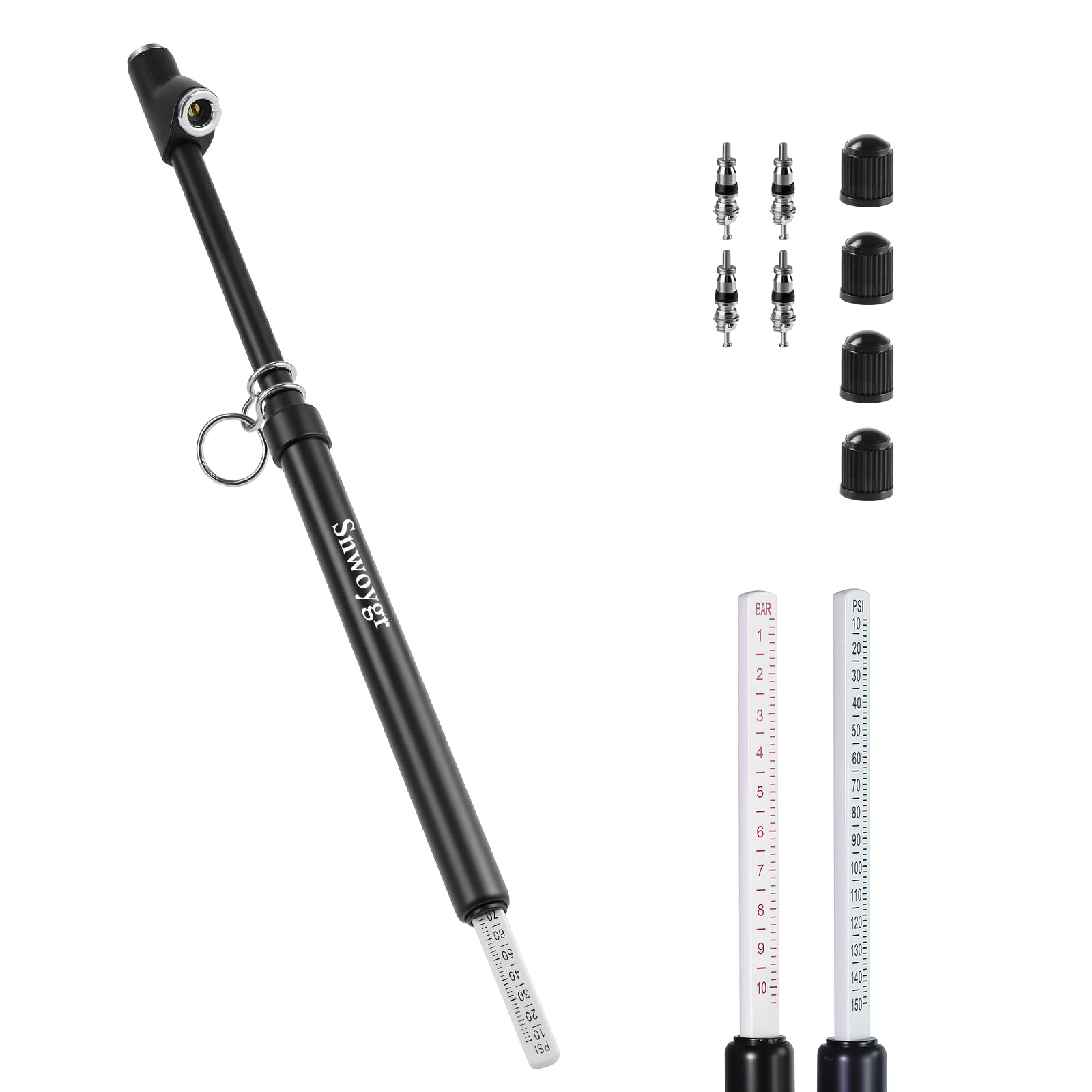 Snwoygr 12" Dual Head Tire Gauge