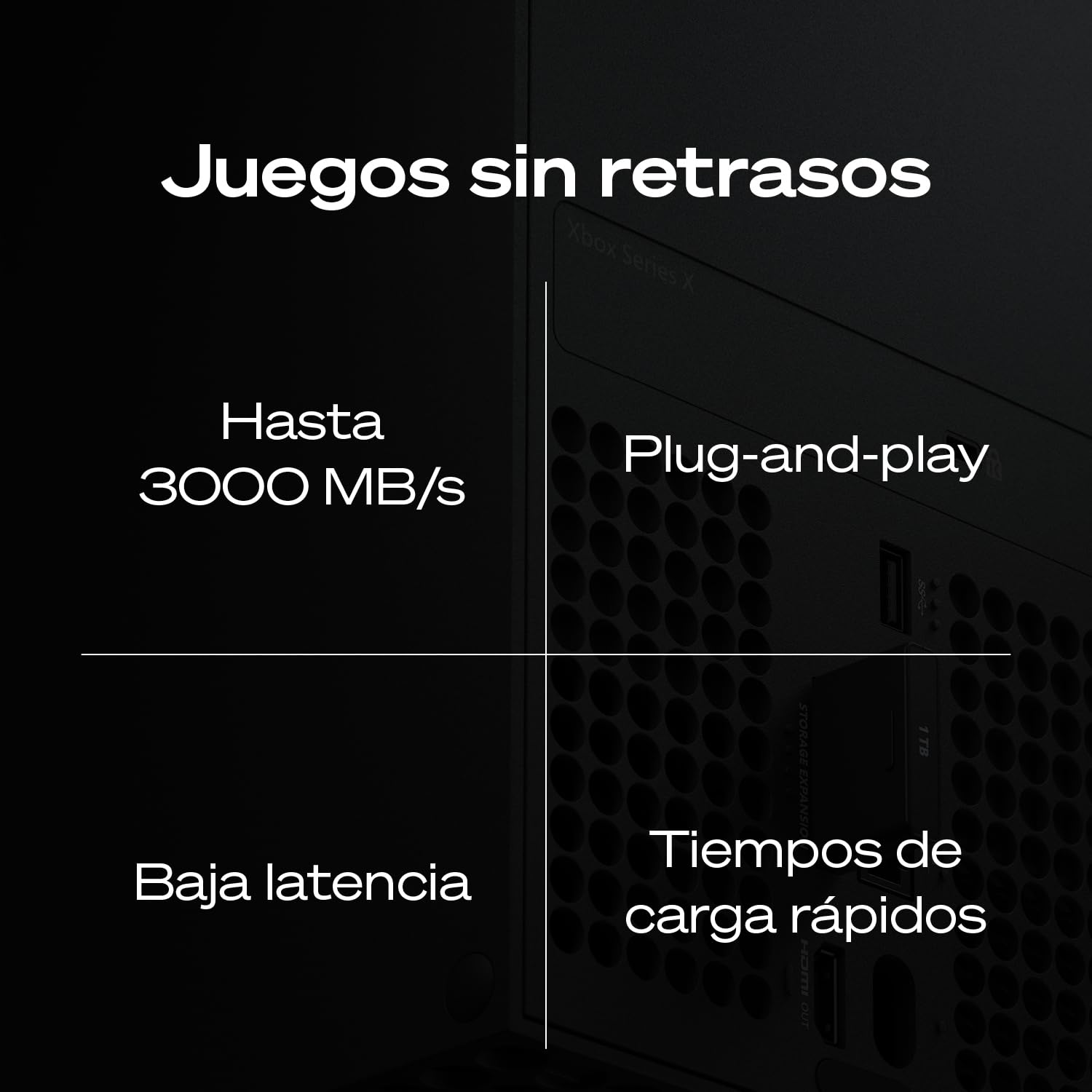 Seagate Xbox Series X|S SSD 2 TB Tarjeta de expansión de almacenamiento, Plug and Play con licencia oficial (STJR2000400)
