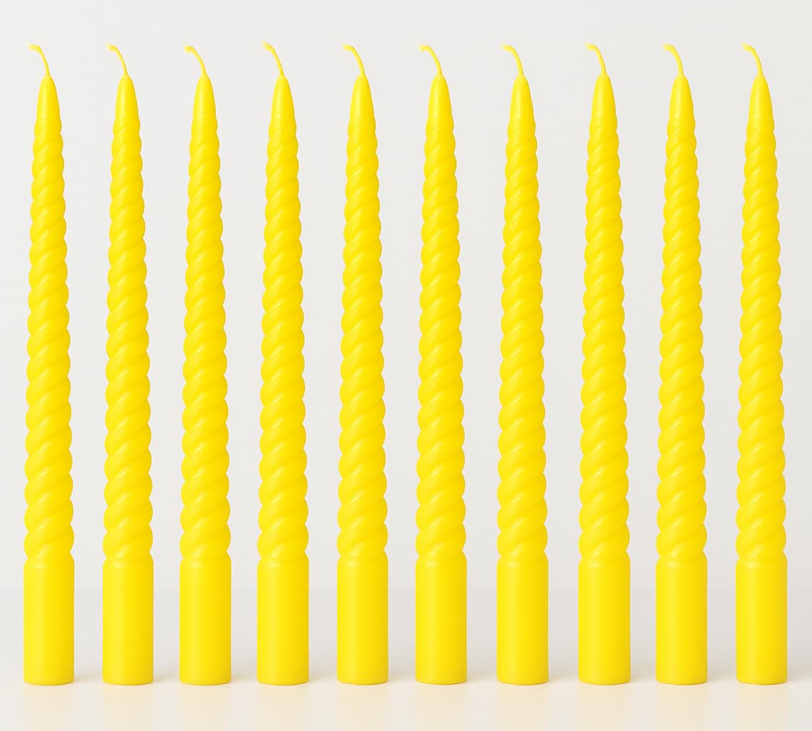 Ivory Taper Candles - Dripless & Long Burning -6
