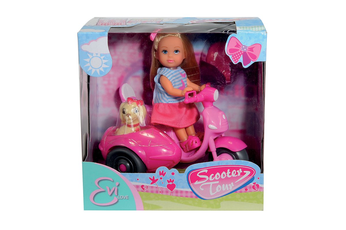 Soldes d'hiver 2026 : Barbie - Barbie et Son Scooter - Coffret Poupée Mannequin - 3 ans et GBK85 pas cher