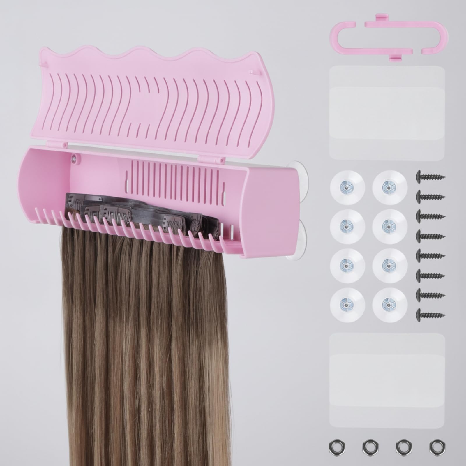 para Pelucas con Pinza, Rosado, color to 1