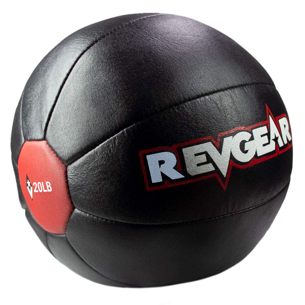 Revgear Leather Medicine Ball, 20-Pound