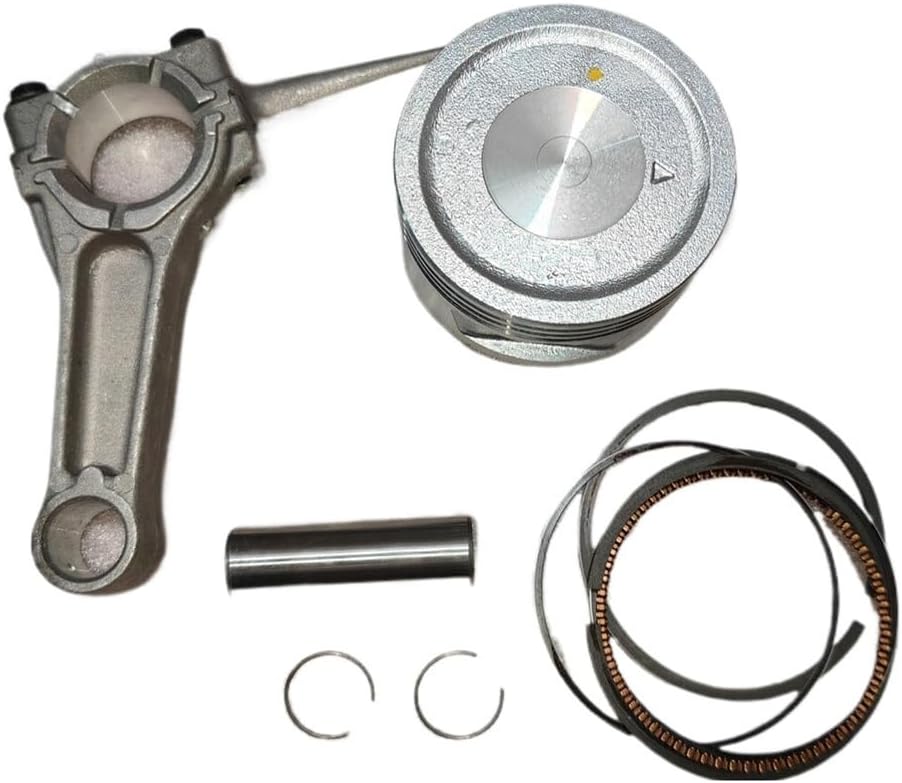 Generator Piston Kit with Rings Pin and Circlips Connecting Rod Fit for 177F GX270 270cc 4 Stroke Tiller Water Pump PartsCooled Engine