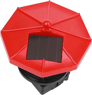 GANAZONO Lámpara Solar LED para Jardín Exterior Luz Práctica para Patios y Ahorro Energético Instalación sin Cables Diseño Duradero y Decorativo Color Rojo