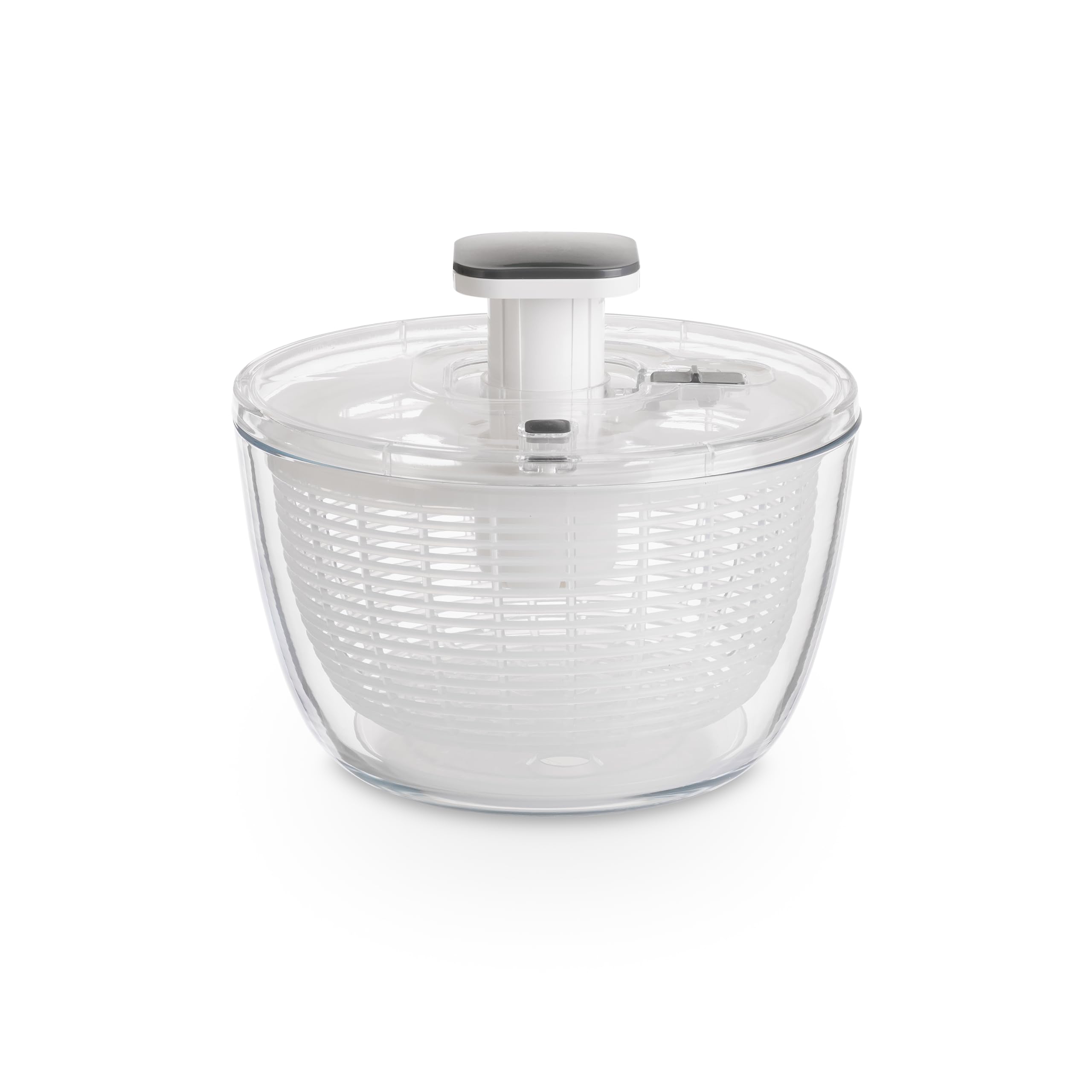 Glass Salad Spinner 6.3QT with Storage Lid