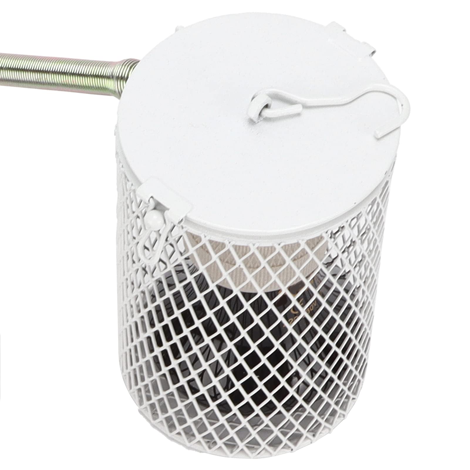 E27 Set Paralume antiscottatura e Lampadina riscaldante per rettili Lampada Termica per rettili con Protezione per Pulcini di Tartarughe Lucertola Serpente(EU220V)