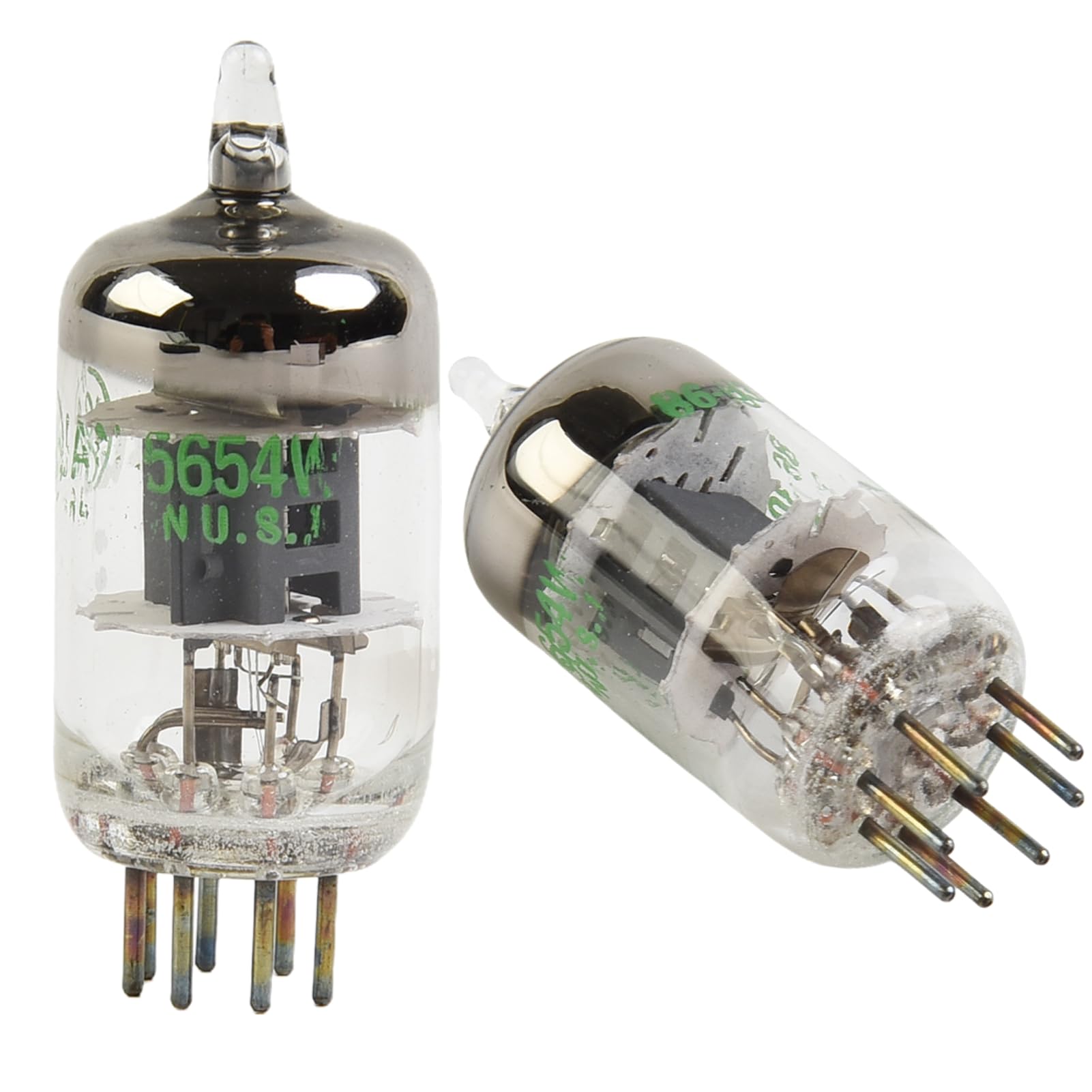 ZYWUOY Lot de 2 tubes sous vide à 7 broches pour GE JAN 5654 W pour tubes à vide 6AK5/6J1/6GB/01/EF95/6J1P