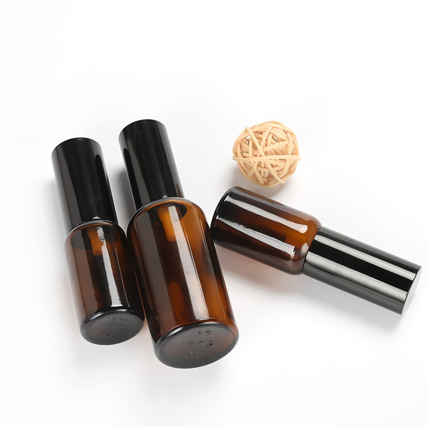 12 Stück, 100ml Braun Glas Kunststoff Sprühflasche Mit Schwarz Sprüher Nachfüllbar Sprühflaschen Leer für Blumen, Haare, Reisen, Reinigung, Gartenarbeit Kosmetik