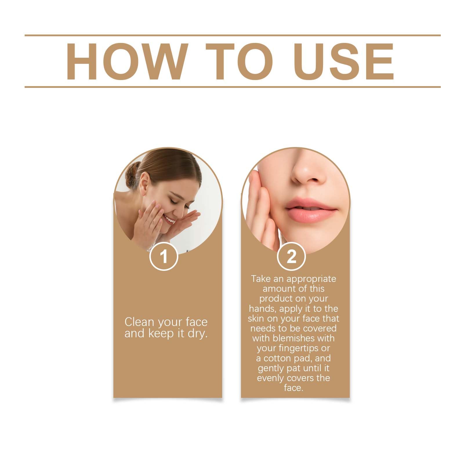 2 in 1, fondotinta a copertura completa, trucco leggero resistente e impermeabile, resistente al sudore, con acido ialuronico, estratto di aloe (5)